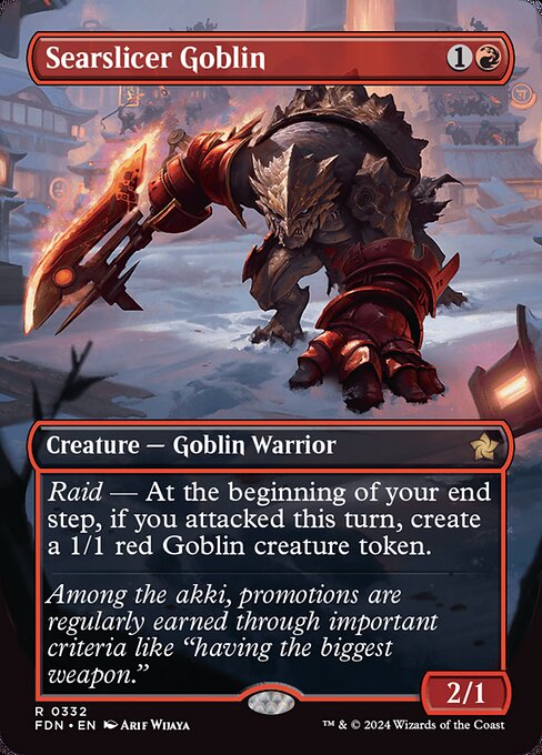 Searslicer Goblin [Borderless Foil]