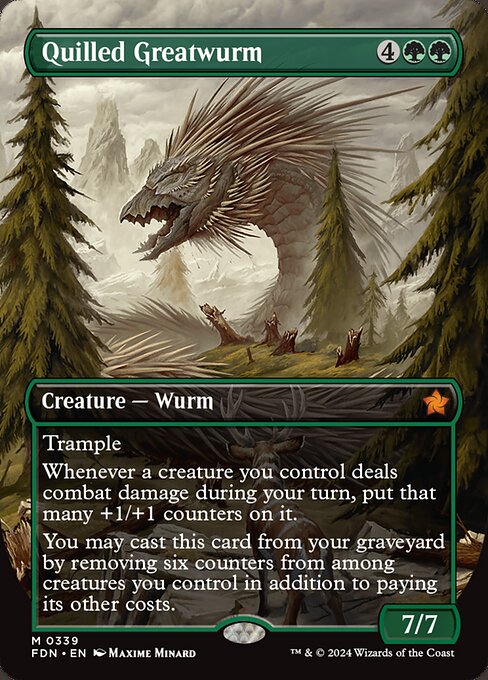 Quilled Greatwurm [Borderless]