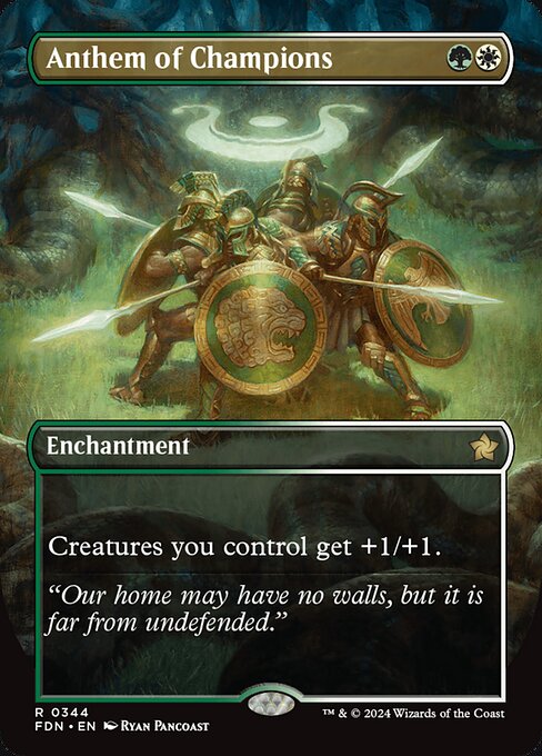 Anthem of Champions [Borderless Foil]