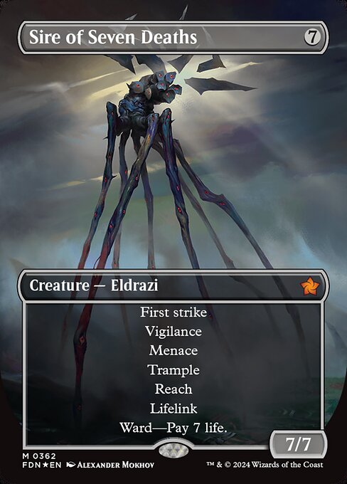 Sire of Seven Deaths [Borderless Mana Foil]