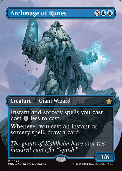 Archmage of Runes [Borderless Mana Foil]