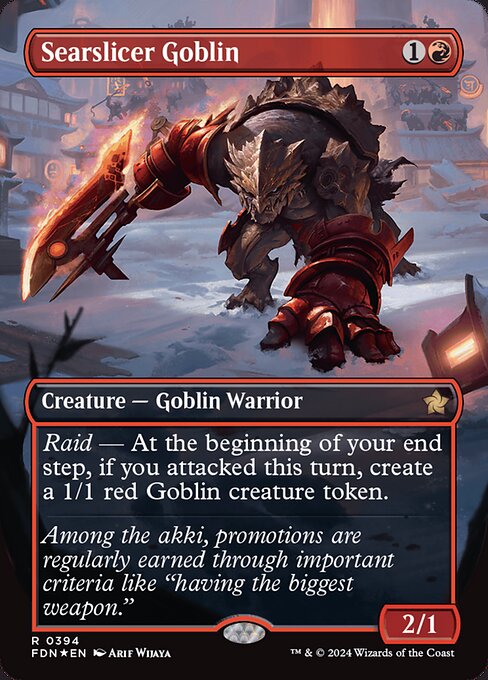 Searslicer Goblin [Borderless Mana Foil]