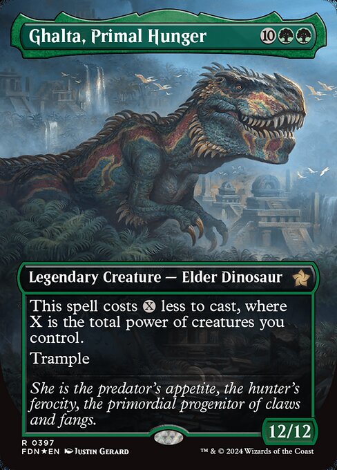 Ghalta, Primal Hunger [Borderless Mana Foil]