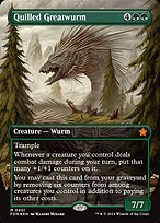 Quilled Greatwurm [Borderless Mana Foil]