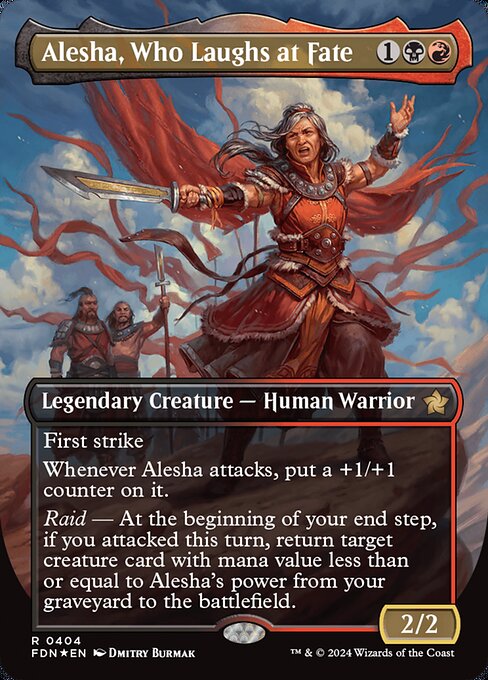 Alesha, Who Laughs at Fate [Borderless Mana Foil]