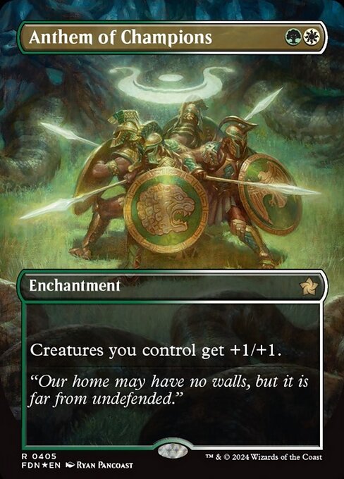 Anthem of Champions [Borderless Mana Foil]