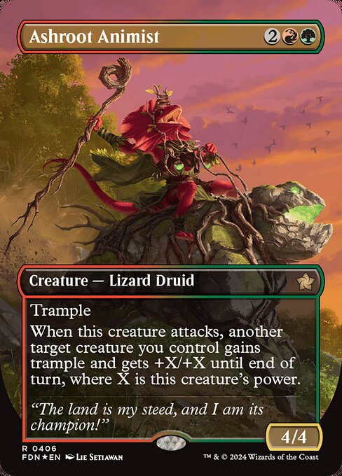 Ashroot Animist [Borderless Mana Foil]