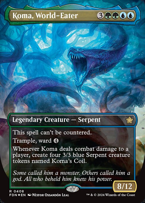 Koma, World-Eater [Borderless Mana Foil]