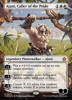 Ajani, Caller of the Pride [Borderless Mana Foil]