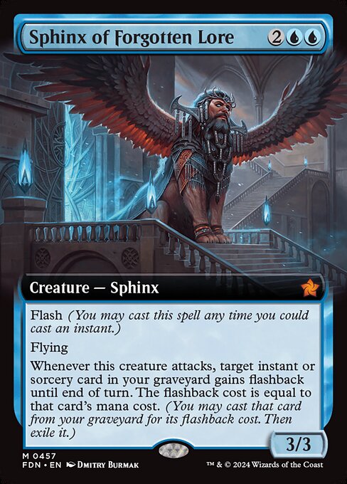 Sphinx of Forgotten Lore [Extended Artwork Foil]