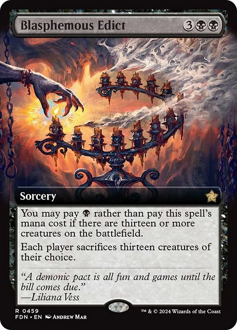 Blasphemous Edict [Extended Artwork Foil]