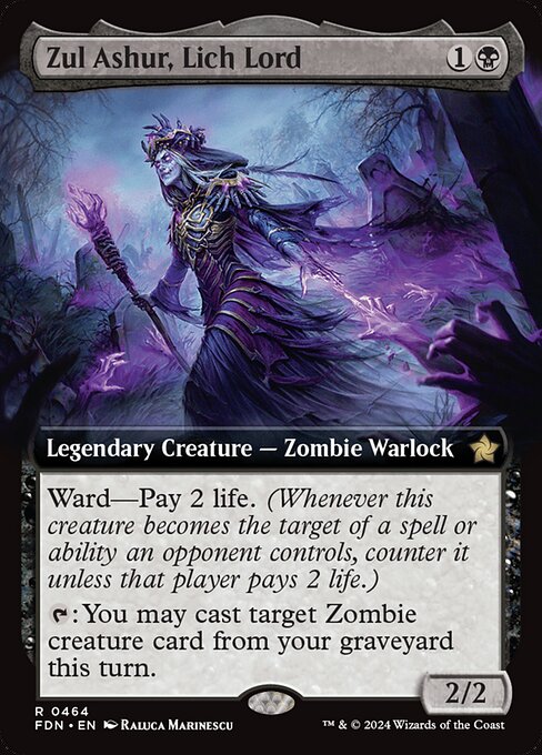 Zul Ashur, Lich Lord [Extended Artwork Foil]