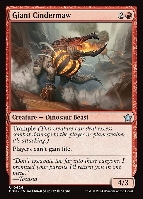 Giant Cindermaw [Foil]