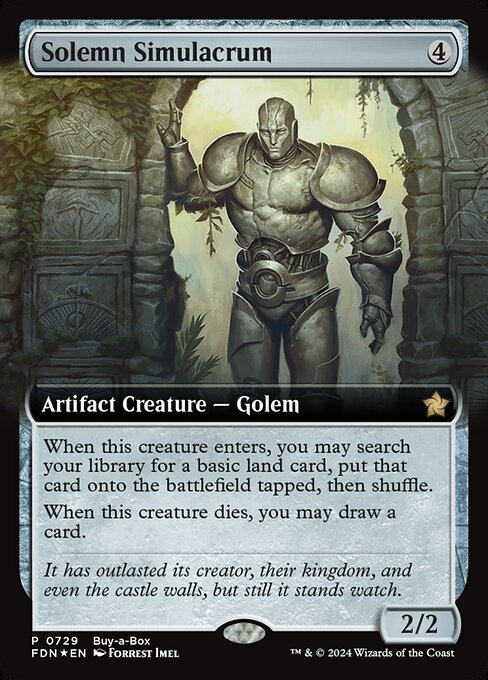 Solemn Simulacrum [Buy-A-Box Extended Artwork Foil]
