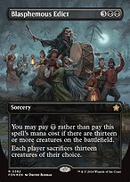 Blasphemous Edict [Borderless Mana Foil]
