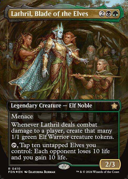 Lathril, Blade of the Elves [Borderless Mana Foil]