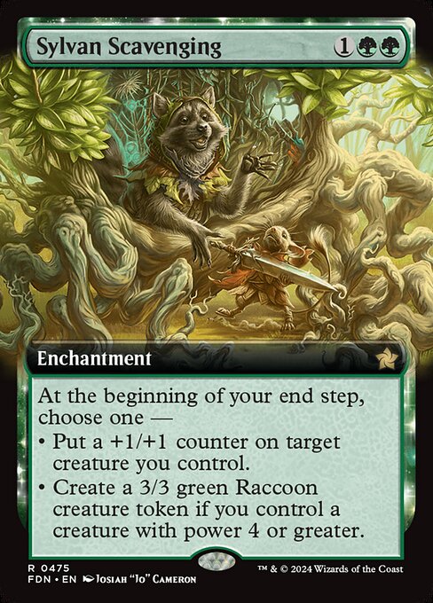 Sylvan Scavenging [Extended Artwork Foil]