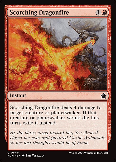 Scorching Dragonfire [Foil]