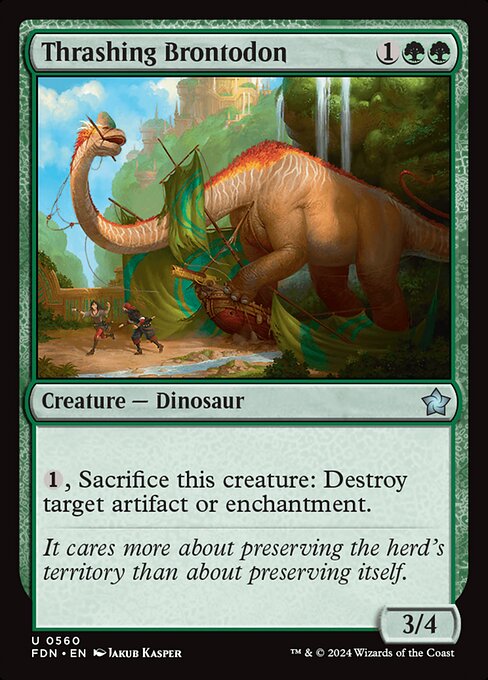 Thrashing Brontodon [Foil]