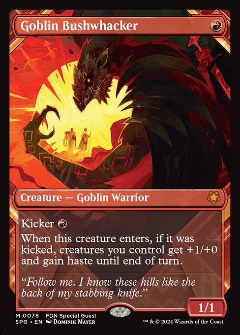 Goblin Bushwhacker [Showcase Foil]