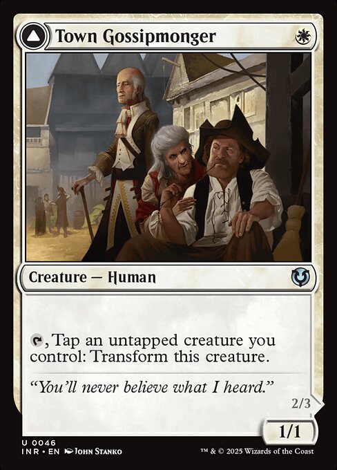 Town Gossipmonger // Incited Rabble [Foil]