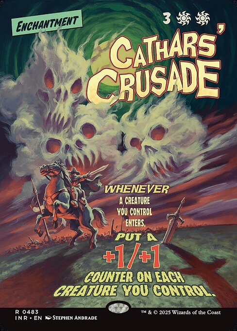 Cathars' Crusade [Borderless Showcase Foil]