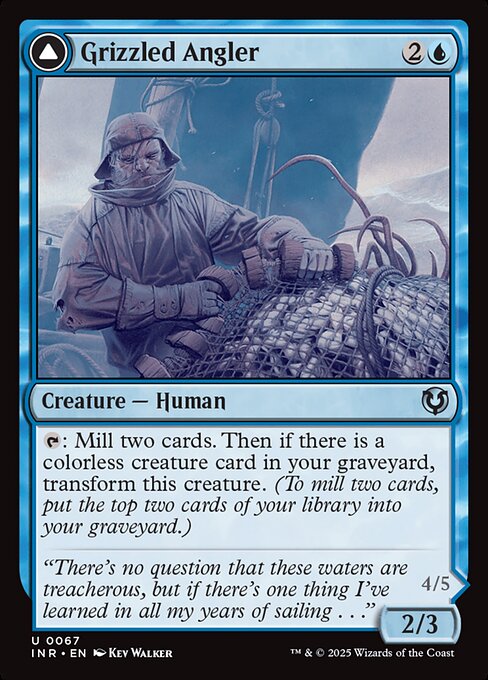 Grizzled Angler // Grisly Anglerfish [Foil]