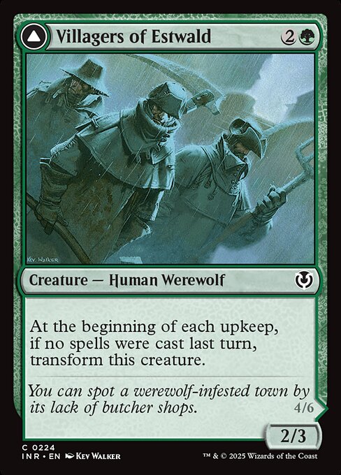 Villagers of Estwald // Howlpack of Estwald [Foil]