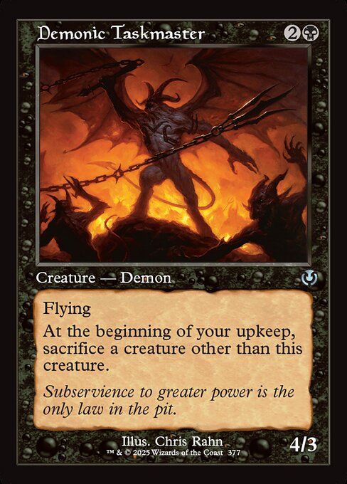 Demonic Taskmaster [Retro Frame Foil]