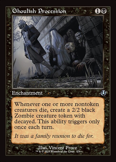 Ghoulish Procession [Retro Frame]