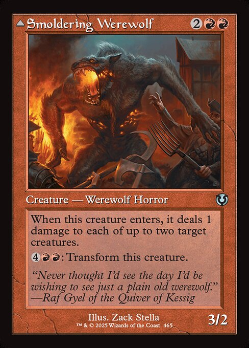 Smoldering Werewolf // Erupting Dreadwolf [Retro Frame]