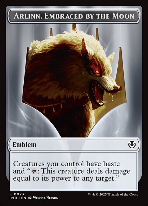 Arlinn, Embraced by the Moon Emblem Token TINR