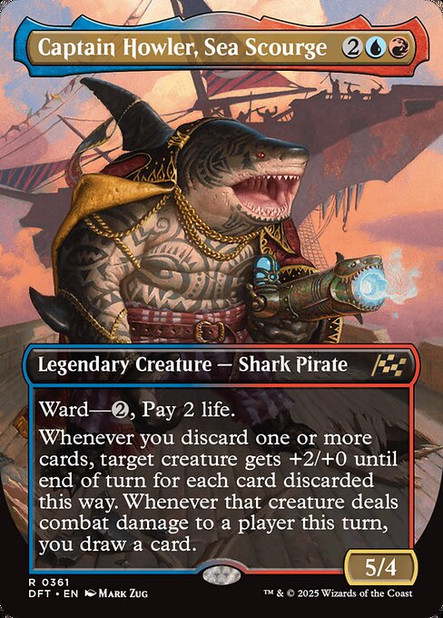 Captain Howler, Sea Scourge [Borderless Foil]