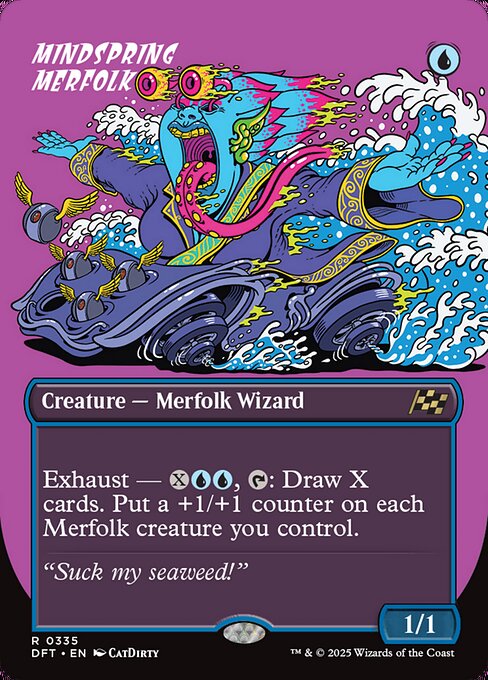 Mindspring Merfolk [Borderless Foil]