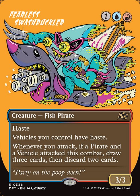 Fearless Swashbuckler [Borderless Foil]