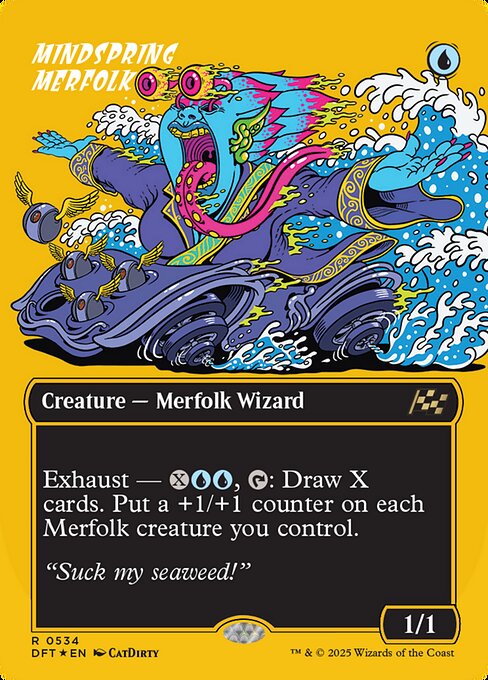 Mindspring Merfolk [Borderless First Place Foil]