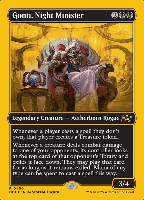 Gonti, Night Minister [Borderless First Place Foil]