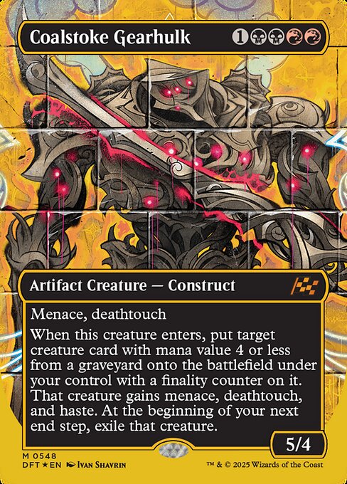 Coalstoke Gearhulk [Borderless First Place Foil]