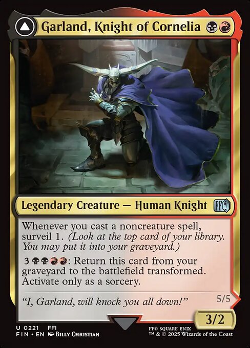 Garland, Knight of Cornelia // Chaos, the Endless [Foil]