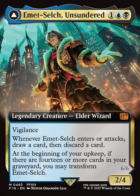 Emet-Selch, Unsundered // Hades, Sorcerer of Eld [Extended Artwork Foil]