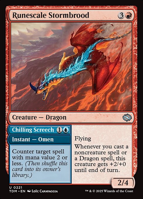 Runescale Stormbrood // Chilling Screech [Foil]