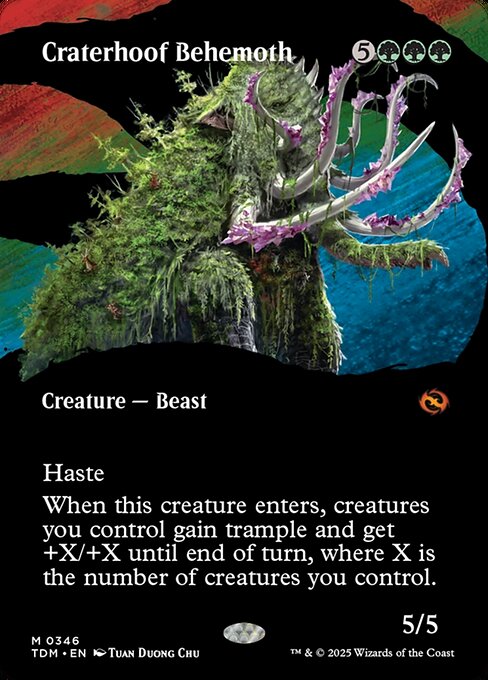 Craterhoof Behemoth [Borderless Foil]