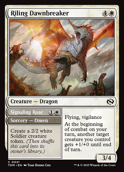 Riling Dawnbreaker // Signaling Roar [Foil]