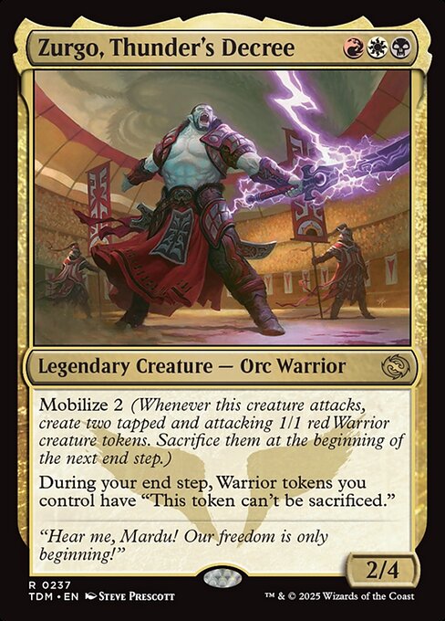 Zurgo, Thunder's Decree [Foil]