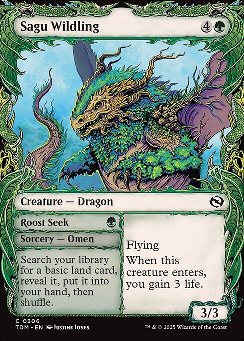 Sagu Wildling // Roost Seek [Showcase Foil]
