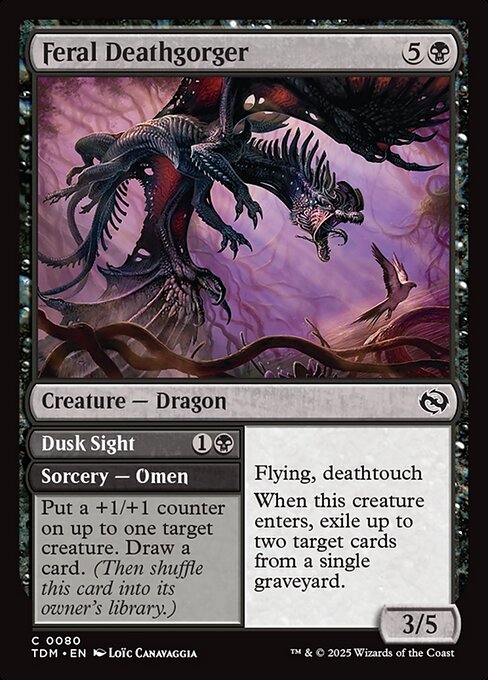 Feral Deathgorger // Dusk Sight [Foil]
