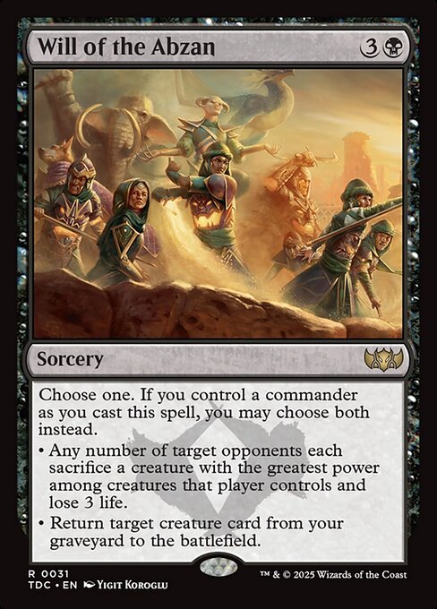 Will of the Abzan [Foil]