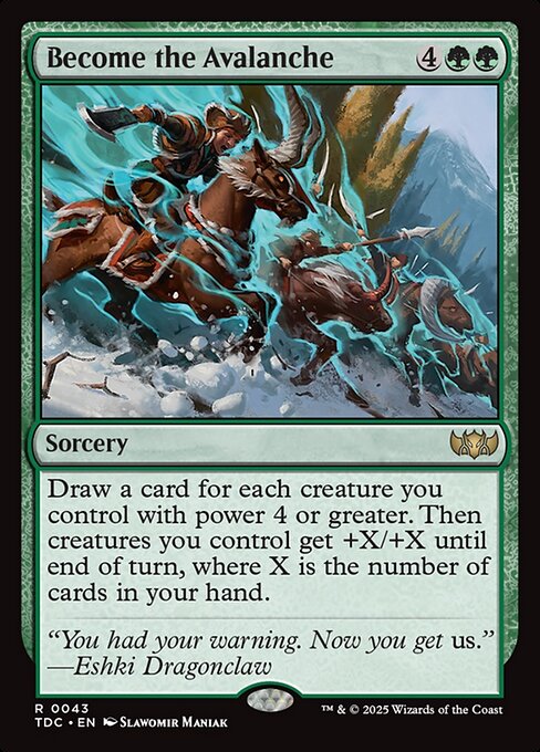 Become the Avalanche [Foil]