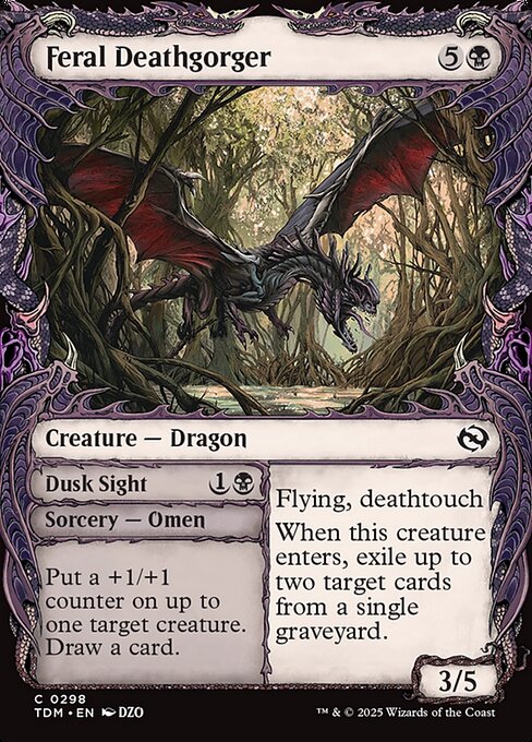 Feral Deathgorger // Dusk Sight [Showcase Foil]