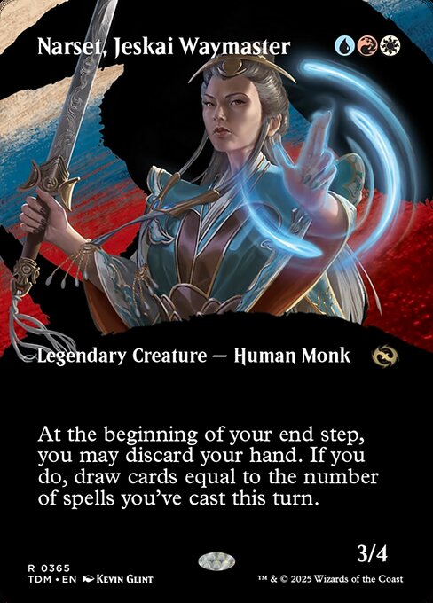 Narset, Jeskai Waymaster [Borderless Showcase Foil]